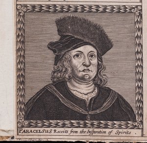 Paracelsus Uit: De orde van de Inspirati, 1659 door Unbekannt