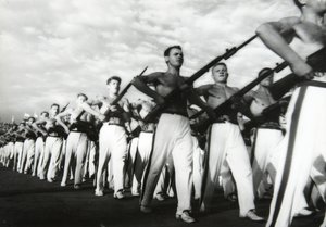 Parade van de Jonge Communisten, Moskou, USSR, 1930s