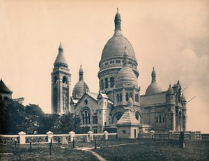 Parijs - De Basiliek van het Heilig Hart door Unbekannt