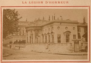 Parijse Commune (1871): uitzicht op het Palais de la Légion d