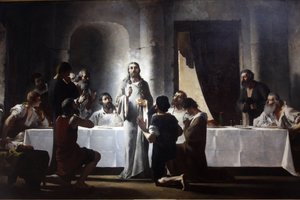 Parijs, Frankrijk Saint-Francois-Xavier kerk Het Laatste Avondmaal door Henri Lerolle door Unbekannt