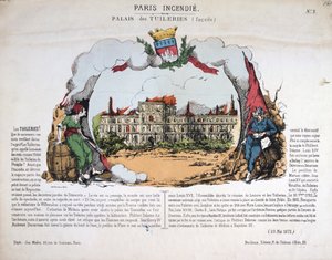 Parijs in brand, 1871 door Unbekannt