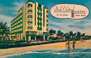 Park Central Hotel - Aan de oceaan, Miami Beach, ca. 1940s