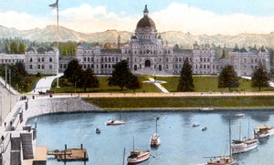 Parlementsgebouwen, Victoria, British Columbia, Canada, ca. 1900s