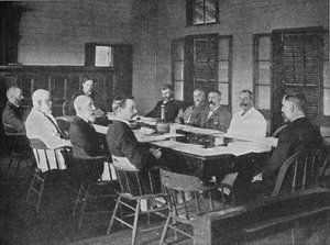 Parlementen van Britse overzeese dominions: de Wetgevende Raad van Fiji in zitting, 1909