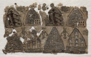Deel van een relikwiezak, 1250-1299 door Unbekannt