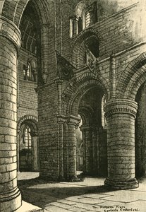 Deel van het schip, Carlisle Cathedral, 1898 door Unbekannt