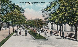 Paseo Martí, Santiago de Cuba, ca. 1910 door Unbekannt