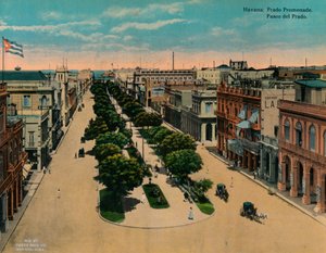 Paseo del Prado, Havana, Cuba, c1920 door Unbekannt