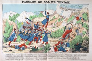 Passage van de Col Teniah, verovering van Algerije, 12 mei 1840, Frankrijk 19e eeuw door Unbekannt