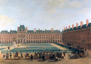 Passage van de koning en de regent, de Place Royale, ca. 1655