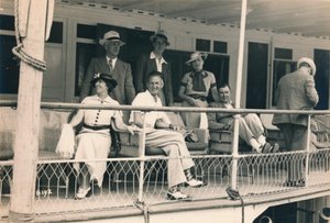 Passagiers op een Nijlcruise, 1936