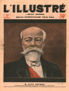 Paul Doumer, President van de Franse Republiek, vermoord op 6 mei 1932 door Unbekannt