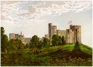 Peckforton Castle, Cheshire, huis van Baron Tollemache, ca. 1880 door Unbekannt