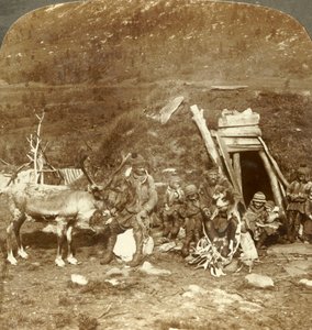 Mensen van het koude noorden - Lapse thuis en familie, nabij Tromsø, Noorwegen