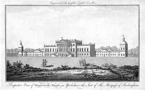 Perspectief van Wentworth-House in Yorkshire, het landgoed van de Markies van Rockingham, 1771 door Unbekannt