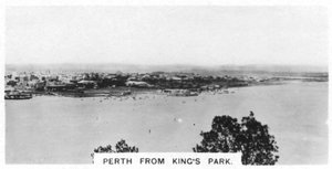 Perth vanuit Kings Park, West-Australië, 1928