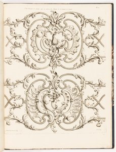 Klein Balkon en ander Smeedwerk van de Residentie van Jean Lamour, pl. 23 in Recueil des Ouvrages de Serrurerier door Unbekannt