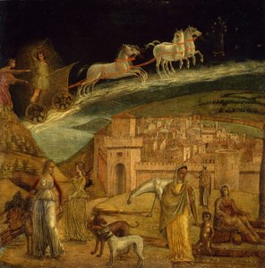 Phaëton die de wagen van Phoebus bestuurt, 1475-1500 door Unbekannt