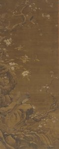 Fazanten en met sneeuw bedekte pruimenbloesems, Ming of Qing-dynastie, 15e-18e eeuw