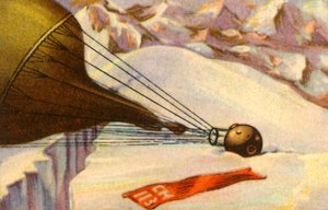 Piccards hoogterecordballon landt in de Alpen, 1931, 1932 door Unbekannt
