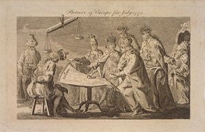 Afbeelding van Europa voor juli 1772, 1772 door Unbekannt