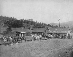 Pikes Peak Col. Tolweg, ca. 1897 door Unbekannt