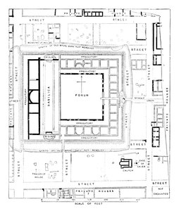 Plan van Forum, Silchester, 1902 door Unbekannt