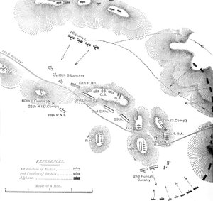 Plan van de Actie bij Ahmed Kheyl, nabij Ghazni 19 april 1880, ca. 1880