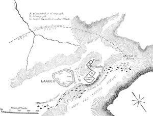 Plan van de Slag bij Kambula, 29 maart 1879, ca. 1880 door Unbekannt