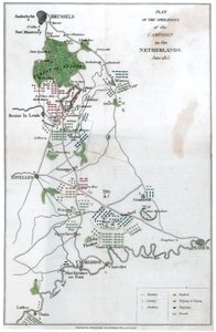 Plan van de operatie van de campagne in Nederland, juni 1815, 1816 door Unbekannt