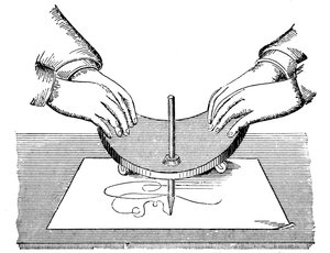 Planchette of Ouija-bord, 1885 door Unbekannt