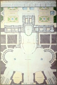 Plannen voor de transformatie van Versailles, Frankrijk door Unbekannt