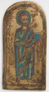 Plaquette van St. Simon, Duits, 12e eeuw door Unbekannt