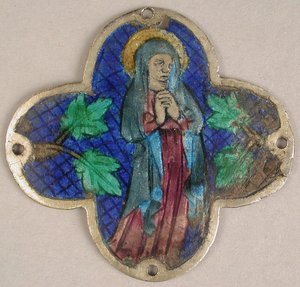 Plaquette met de Treurende Maagd, Catalaans, 14e eeuw door Unbekannt