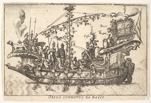 Orpheus geleid door Bacchus, uit de serie De pracht