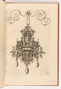 Plaat 4, uit Monilium Bullarum Inauriumque Artificiocissimae Icones, Ioannis Collaert Opus Postremum (Ontwerpen voor Kettingen, Hangers en Oorbellen van de Hoogste Vaardigheid, het Laatste Werk van Joannis Collaert) door Unbekannt