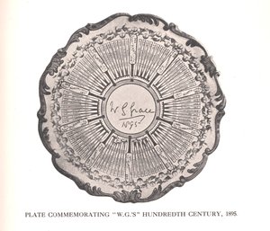 Bord ter herdenking van WG Graces honderdste eeuw, 1895 1912 door Unbekannt