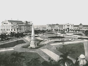 Plaza de la Victoria, Buenos Aires, Argentinië, 1895