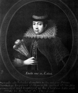 Pocahontas, 1616 door Unbekannt