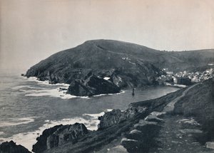 Polperro - De inham en het dorp, 1895