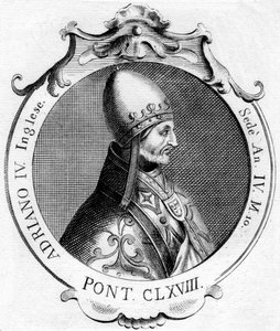 Paus Adrianus IV door Unbekannt