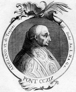 Paus Adrianus VI door Unbekannt