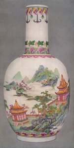 Porseleinen fles in de Ku Yueh Hsuan-stijl. ChIen Long-periode, 1736-1796, 1928