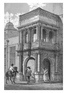 Portiek bij Audley End, Essex, ca. 1840 door Unbekannt