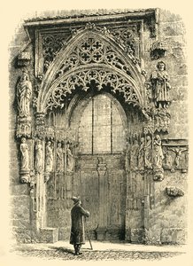 Portaal van de St. Sebalduskerk, Neurenberg, 1890 door Unbekannt