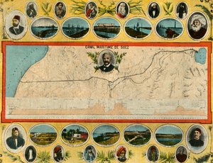 Port-Said - Het plan van het kanaal, c1918-c1939 door Unbekannt