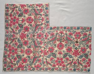 Deel van een bedlaken of valance