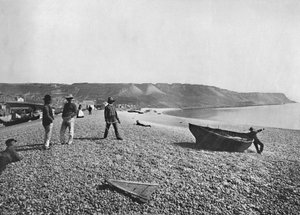 Portland - Het Chesil Strand, 1895 door Unbekannt
