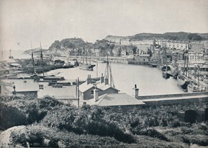 Portmadoc - De haven en de stad, 1895